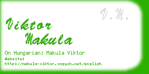 viktor makula business card